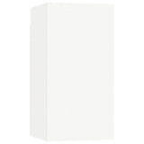 6 Piece TV Cabinet Set White Engineered Wood