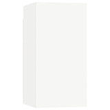 6 Piece TV Cabinet Set White Engineered Wood - 45-Degree Angle