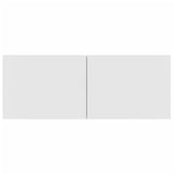 6 Piece TV Cabinet Set White Engineered Wood - Rear View