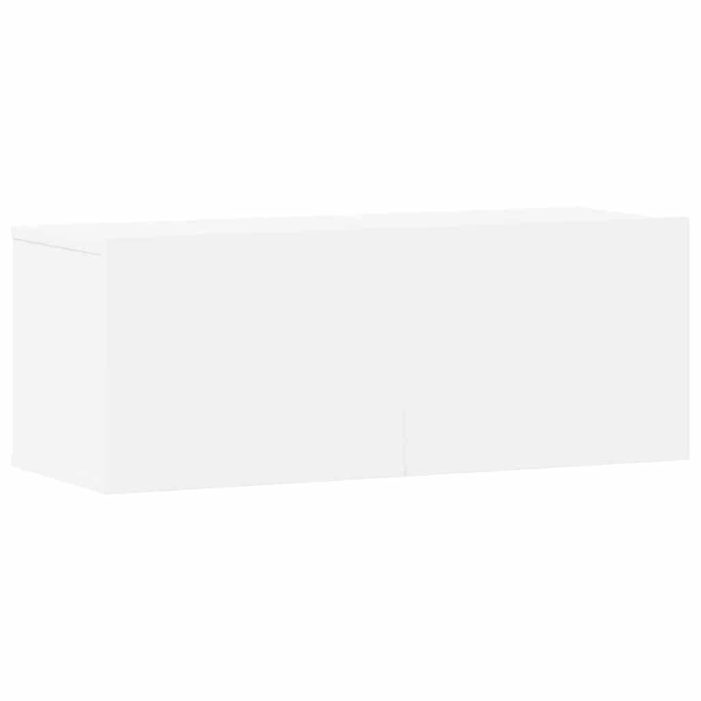 3 Piece TV Cabinet Set White Engineered Wood