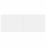 3 Piece TV Cabinet Set White Engineered Wood