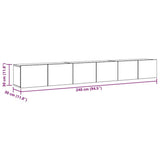 3 Piece TV Cabinet Set White Engineered Wood - Close-Up Angle