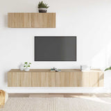 3 Piece TV Cabinet Set Sonoma Oak Engineered Wood