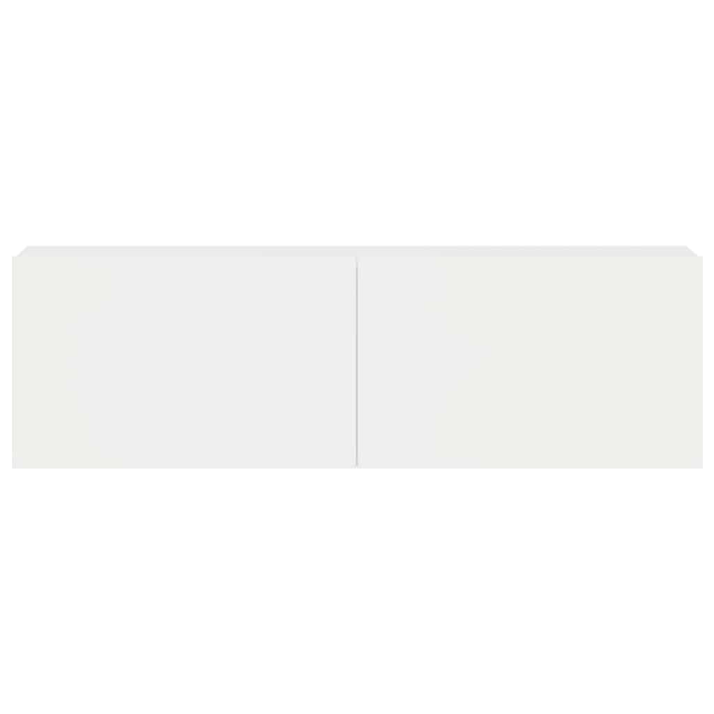 3 Piece TV Cabinet Set High Gloss White Engineered Wood