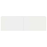 3 Piece TV Cabinet Set High Gloss White Engineered Wood