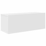 7 Piece TV Cabinet Set White Engineered Wood - 45-Degree Angle