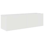 7 Piece TV Cabinet Set High Gloss White Engineered Wood