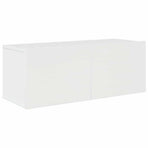 7 Piece TV Cabinet Set High Gloss White Engineered Wood