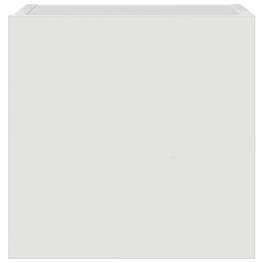 7 Piece TV Cabinet Set High Gloss White Engineered Wood