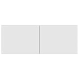 Wall-mounted TV Cabinet White Engineered Wood