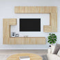 Wall-mounted TV Cabinet Sonoma Oak Engineered Wood