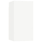 4 Piece TV Cabinet Set White Engineered Wood - Rear View