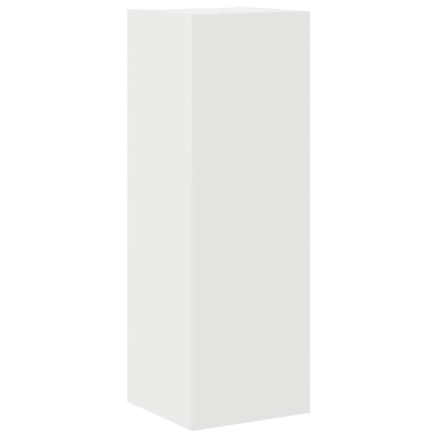 4 Piece TV Cabinet Set White Engineered Wood
