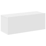 4 Piece TV Cabinet Set White Engineered Wood