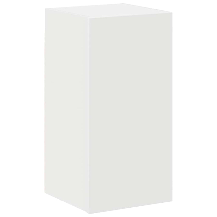 4 Piece TV Cabinet Set White Engineered Wood