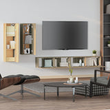 4 Piece TV Cabinet Set Sonoma Oak Engineered Wood - Side View