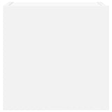 4 Piece TV Cabinet Set White Engineered Wood - Low Angle