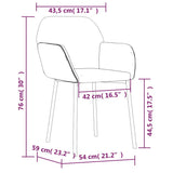 Dining Chairs 2 pcs Dark Grey Velvet