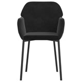 Dining Chairs 2 pcs Black Velvet