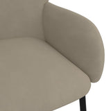 Dining Chairs 2 pcs Light Grey Velvet