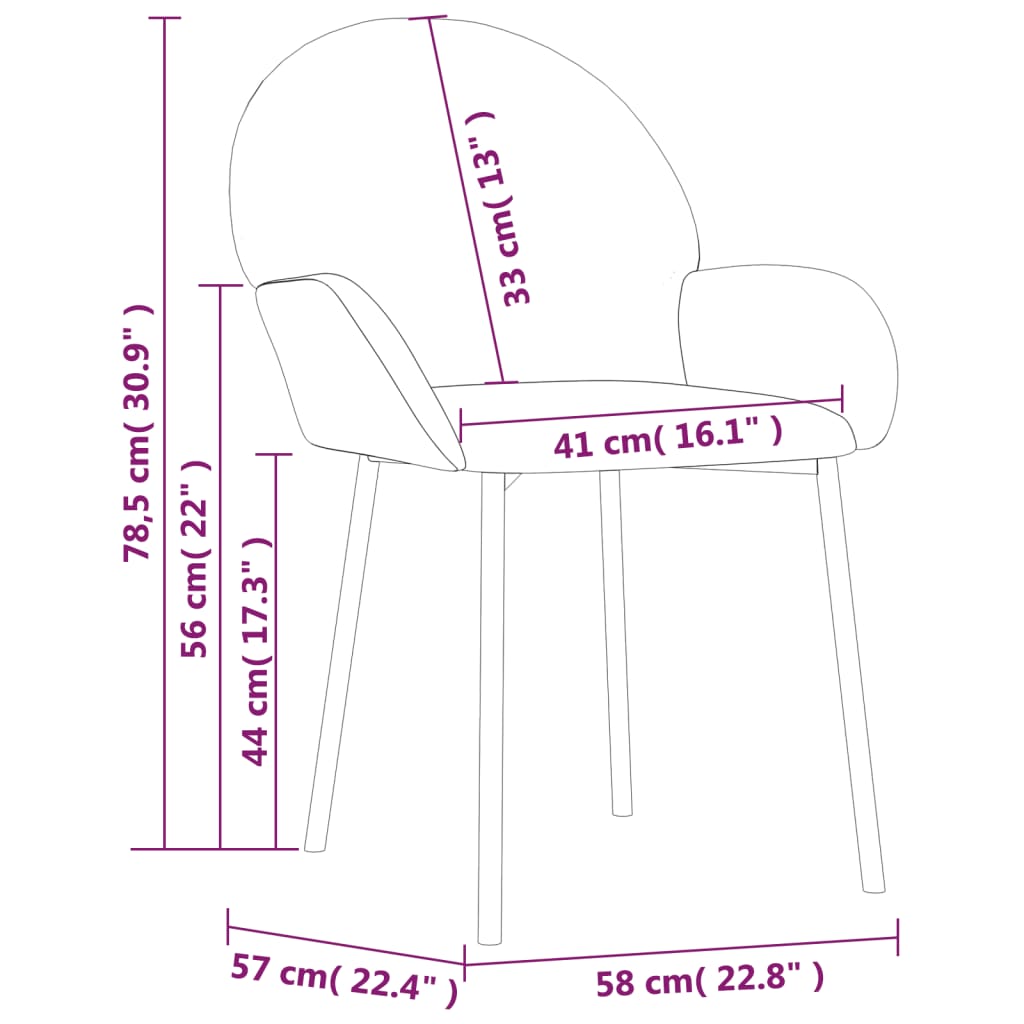 Dining Chairs 2 pcs Light Grey Velvet