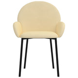 Dining Chairs 2 pcs Cream Velvet