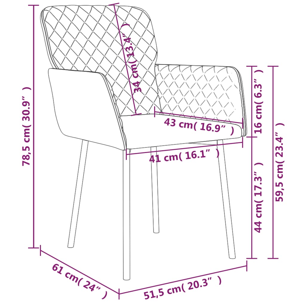 Dining Chairs 2 pcs Dark Grey Velvet