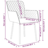 Dining Chairs 2 pcs Dark Grey Velvet