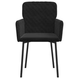 Dining Chairs 2 pcs Black Velvet