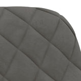 Swivel Dining Chairs 2 pcs Dark Grey Velvet - Close-Up Angle