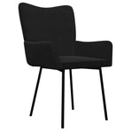 Dining Chairs 2 pcs Black Velvet