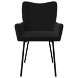 Dining Chairs 2 pcs Black Velvet - Top-Down View