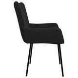 Dining Chairs 2 pcs Black Velvet - 45-Degree Angle