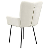 Dining Chairs 2 pcs Cream Velvet