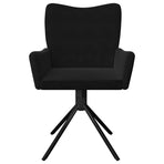 Swivel Dining Chairs 2 pcs Black Velvet