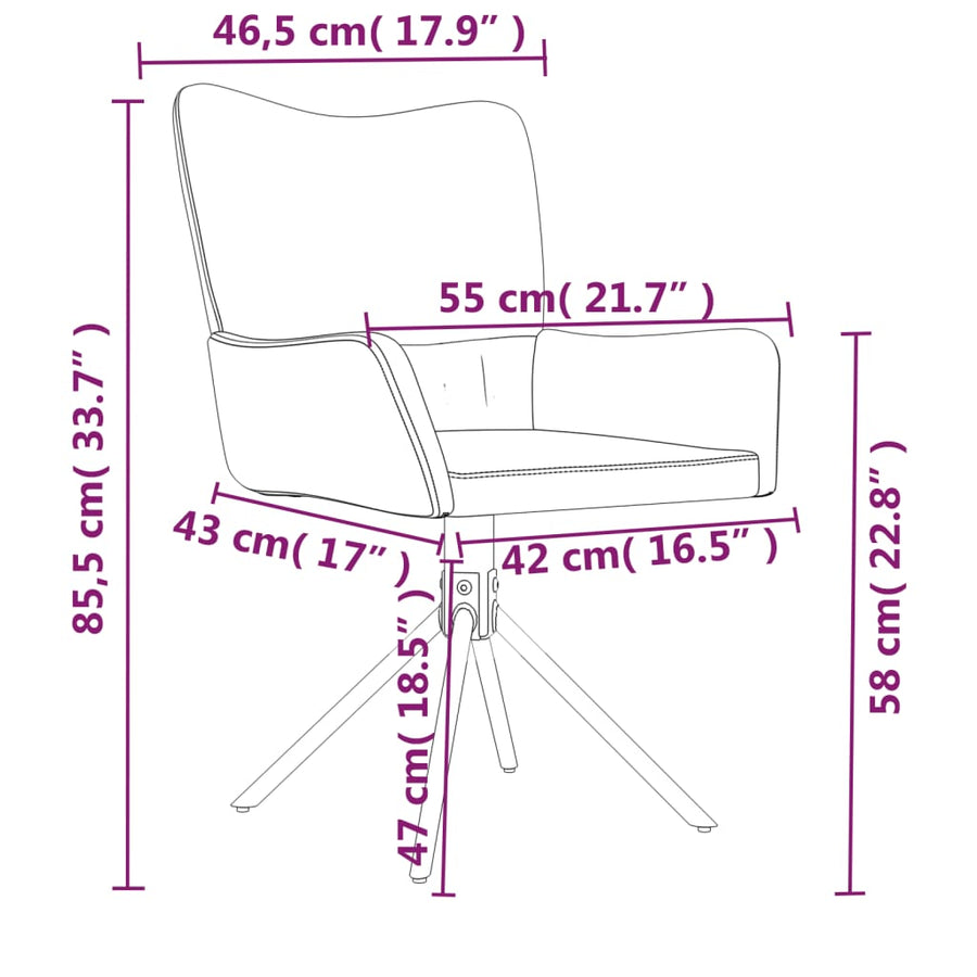 Swivel Dining Chairs 2 pcs Black Velvet