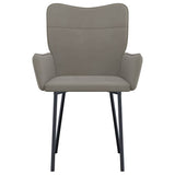Dining Chairs 2 pcs Light Grey Velvet - Top-Down View