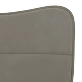 Dining Chairs 2 pcs Light Grey Velvet