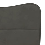 Dining Chairs 2 pcs Dark Grey Velvet - Close-Up Angle