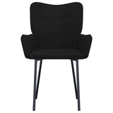 Dining Chairs 2 pcs Black Velvet