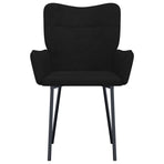 Dining Chairs 2 pcs Black Velvet