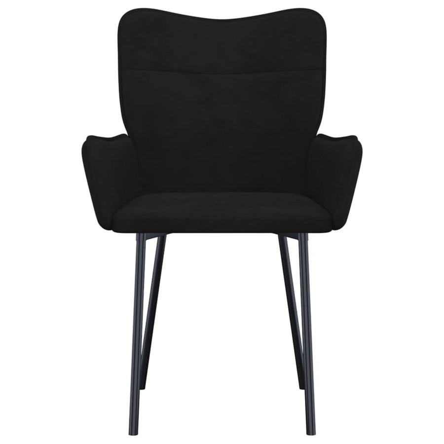Dining Chairs 2 pcs Black Velvet