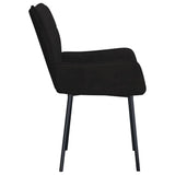 Dining Chairs 2 pcs Black Velvet - 45-Degree Angle