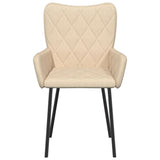 Dining Chairs 2 pcs Cream Fabric