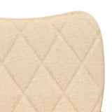 Dining Chairs 2 pcs Cream Fabric