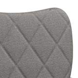 Dining Chairs 2 pcs Light Grey Fabric