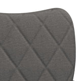 Dining Chairs 2 pcs Dark Grey Fabric