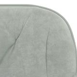 Dining Chairs 2 pcs Light Grey Velvet - Close-Up Angle