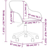 Swivel Office Chair Black Velvet - Extra Image