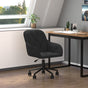 Swivel Office Chair Black Velvet
